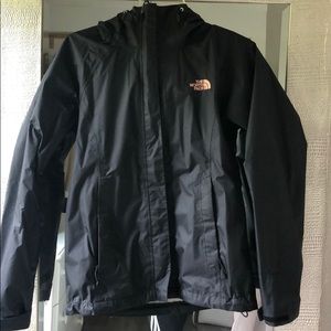 Black size XS North Face Raincoat